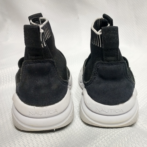 Boy's Size 8 Toddler Nautica Silas Sock Sneakers, Excellent Condition - Picture 6 of 7